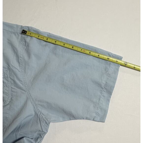 Wrangler Premium Quality Blue Short Sleeve Button Down Work Shirt Men's Size XL - Picture 11 of 11